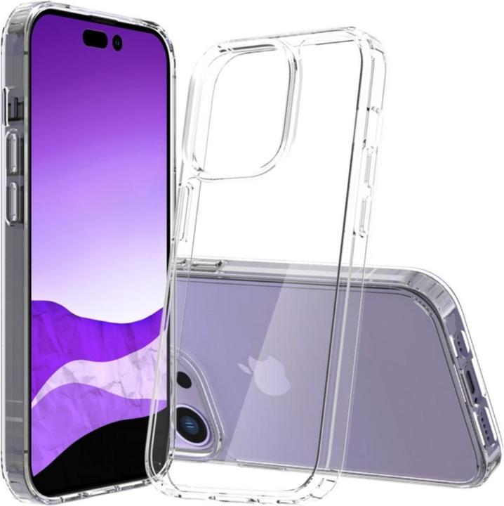 Produktbild Deltalabs Hybrid Hülle TPU Bumper mit Acryl Rückseite (Apple iPhone 14 Pro)