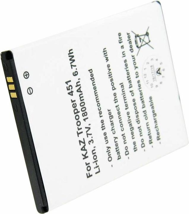 Actual product image AccuCell Akku für Kazam Trooper 451, TR4501