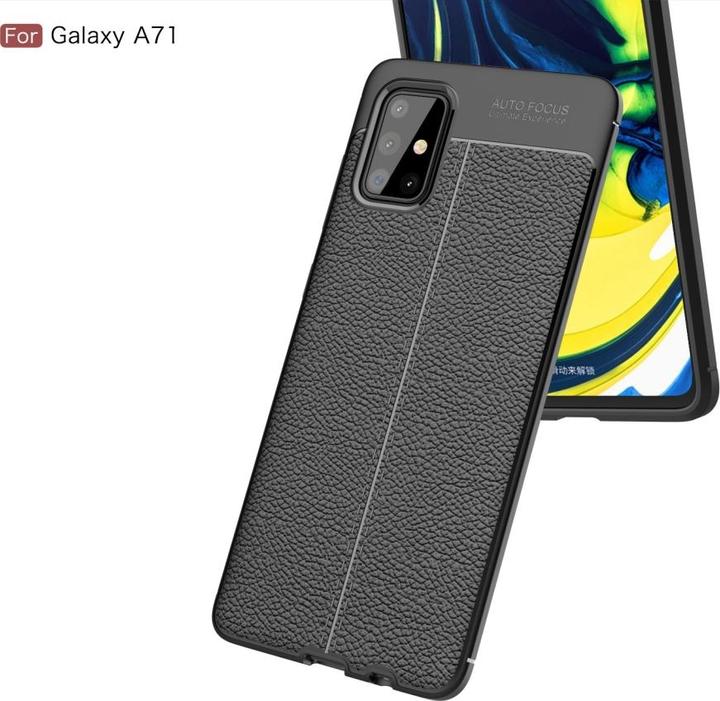 Produktbild Screenguard Samsung Galaxy A71 Hülle Leather Design TPU Cover (Samsung Galaxy A71)