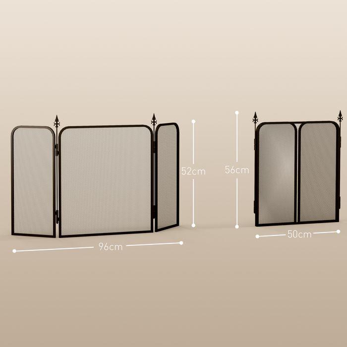Image du produit Swisshandel24 Kaminschutzgitter, Faltbares Kamingitter mit 3 Paneelen, für Wohnzimmer, Schwarz