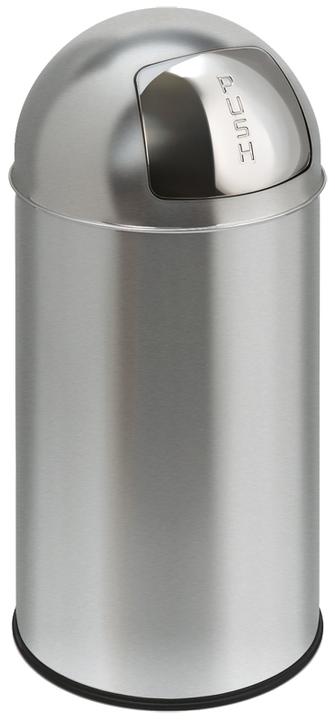 Actual product image EKO Schwingdeckeleimer Pushcan 40 Liter matt chrom (40 l)