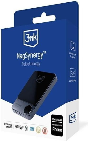 Produktbild 3MK MagSynergy 10000mAh / 3,7V/37Wh 5V-2A/9V-2,22A/12V-1,5A 18W (max.) (10000 mAh, 18 W, 18 Wh)
