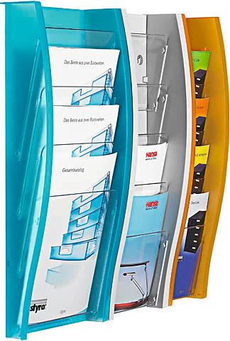 Image du produit Styro Porte-brochures mural Styrodisplay, 4 compartiments (A4)