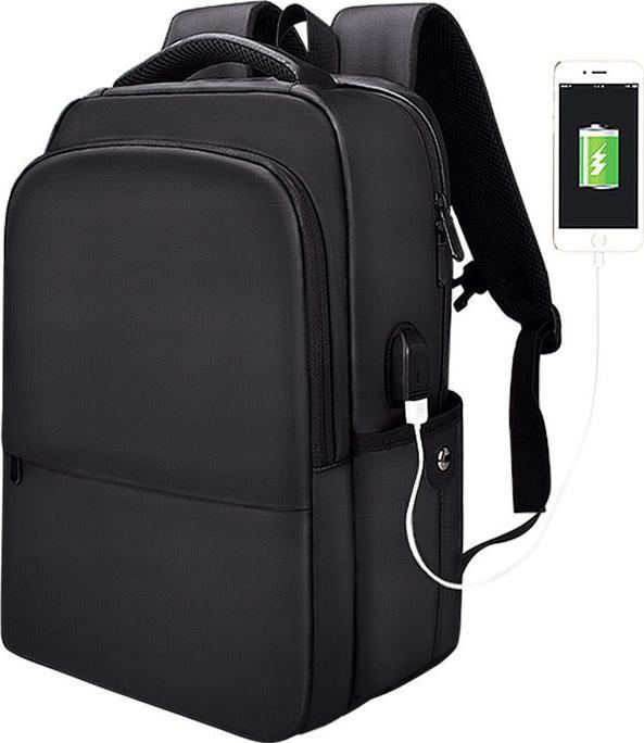 Actual product image Sponge 15 "( 38 cm) All Black backpack, 15.4" with USB connection, black