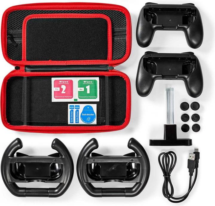 Image du produit Nedis Kit de démarrage pour le jeu | Compatible avec : Nintendo Switch (OLED) | 13 en 1 (Switch)