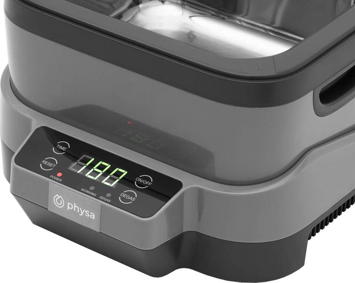 Immagine prodotto Physa Pulitore a ultrasuoni - 1,2 l - 70 W - Timer - Modalità Degas (40 kHz, 1200 ml)