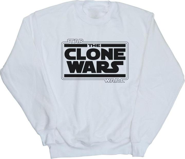 Star Wars Clone Wars Logo Sweatshirt Jungen (104)