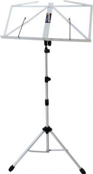 Actual product image keepdrum MUS3SV Music Stand Silver with 4 Music Clamp