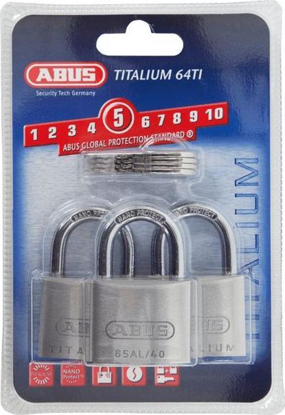 Abus Hangschloss 64TI/30 Triples SB