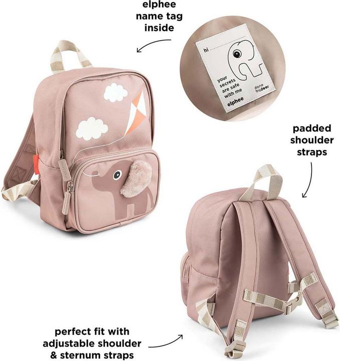 Image du produit Done by Deer Kinderrucksack Elphee Pink 4 L (4 l)