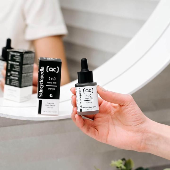 Actual product image Skincyclopedia Charcoal 5% AHA + PHA Complex (30 ml)