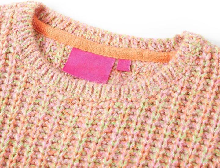 Actual product image VidaXL Children's jumper knitted pale pink 104,Material: 49 % acrylic (104)