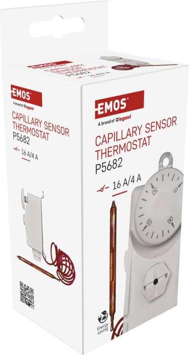 Actual product image Emos Contact thermostat with remote sensor P5682, manual