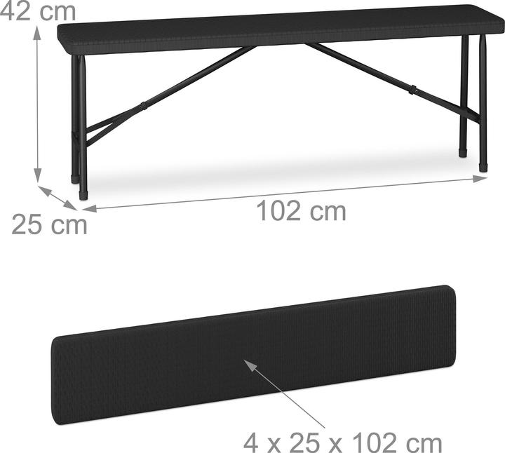 Produktbild Relaxdays Bierzeltgarnitur (120 cm)