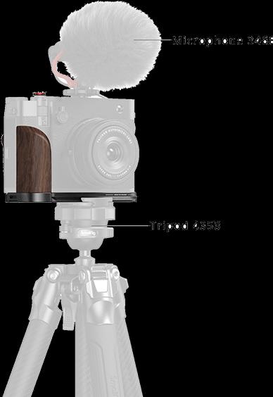 Actual product image SmallRig L-Winkel mit Holzgriff für FUJIFILM GFX100RF Schwarz (Grip)