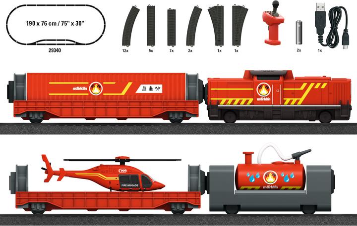 Actual product image Märklin Fire brigade start set