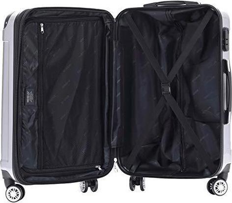 Immagine prodotto Beibye Carrello a guscio rigido Twin Wheels 2048, argento, XL (115 l, L (90 - 115l))