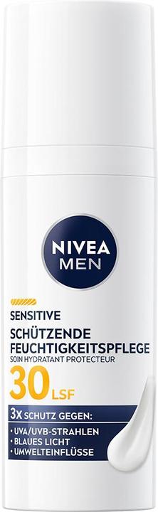 Actual product image NIVEA MEN Sensitive Schützende Feuchtigkeitspflege LSF30 (50 ml, Day cream, SPF 30)