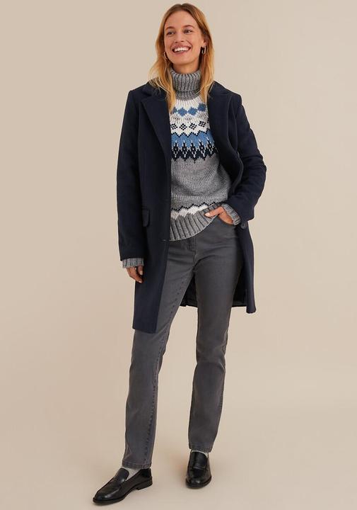 Immagine prodotto Anne Weyburn Grobstrickpullover mit Jacquardmuster und Rollkragen (42)