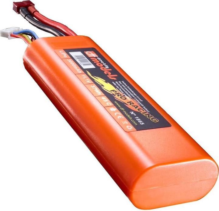DF-Models LiPo Pack 3S - 11,1 Volt - 3000mAh, 45C - round (11.10 V, 3000 mAh)