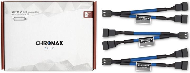 Actual product image Noctua NA-SYC1 chromax.blue Y-splitter cable set for fans