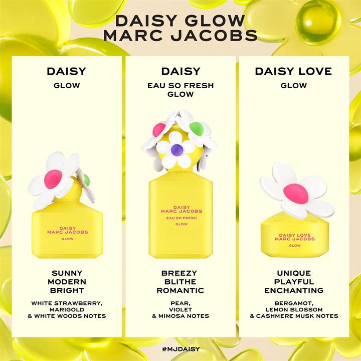 Actual product image Marc Jacobs Daisy Glow Eau De Toilette 50ml (Eau de toilette, 50 ml)