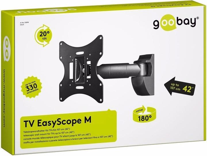 Immagine prodotto Goobay EasyScope M (Muro, 42", 30 kg)