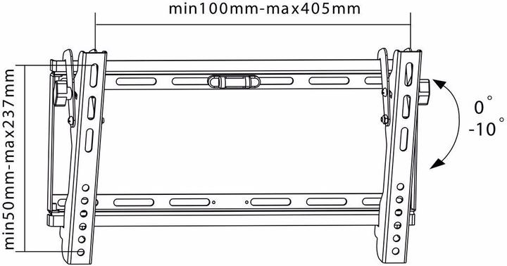Produktbild Goobay EasyFlex Slim L (Wand, 58", 75 kg)