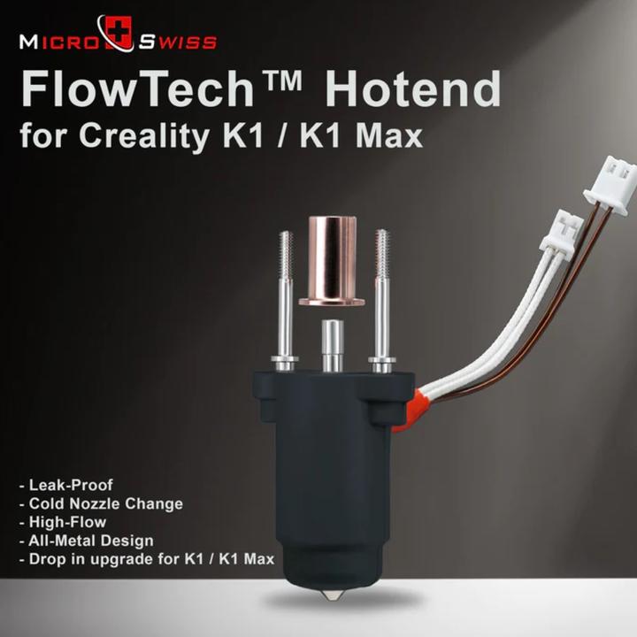 Actual product image MicroSwiss Micro Swiss FlowTech™ Hotend for Creality K1 / K1 Max (Hotend)