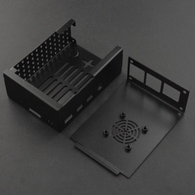 Produktbild DFRobot Raspberry Pi 4 Metallgehäuse mit Kühlkörper und Silent Lüfter
