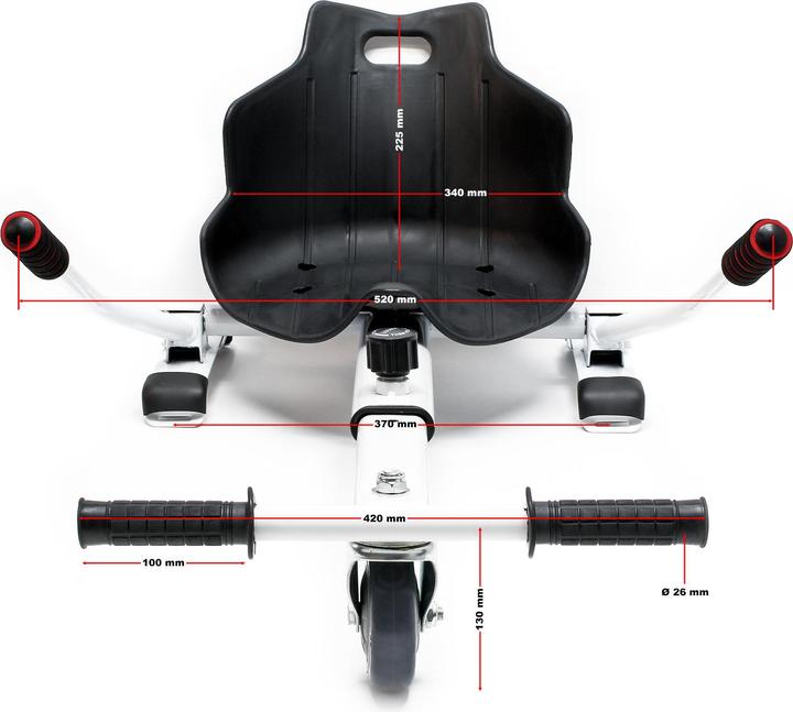 Actual product image Wiltec Sitzscooter