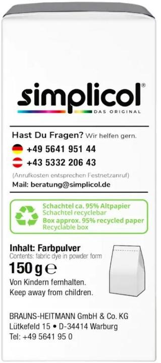 Produktbild Simplicol Textilfarbe expert (60 Waschgänge, Waschpulver)