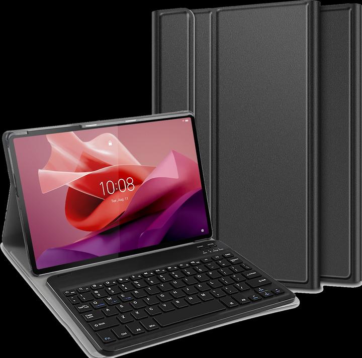 Actual product image Cazy Keyboard Cover Compatible with Lenovo Tab P12 - Protective Case with Magnetic Detachable Keyboard - (Eng. Int.)