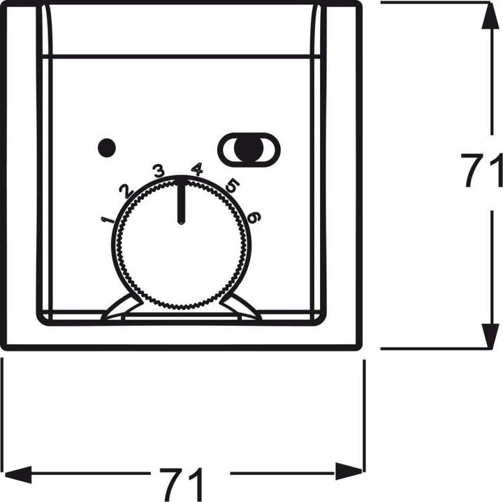 Actual product image Busch-Jaeger Temperature controller cover