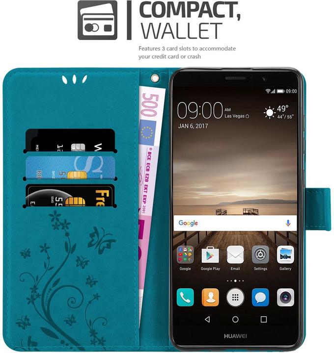 Produktbild Cadorabo Flower Book Hülle (Huawei Mate 9)