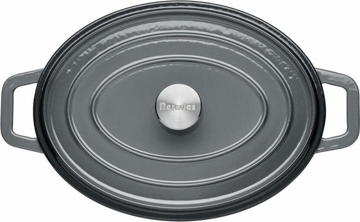 Immagine prodotto Berndes Cocotte B.IRON in ghisa ovale 31 x 24 cm 6 litri nero INDUZIONE (Pirofila + casseruola, Ghisa)