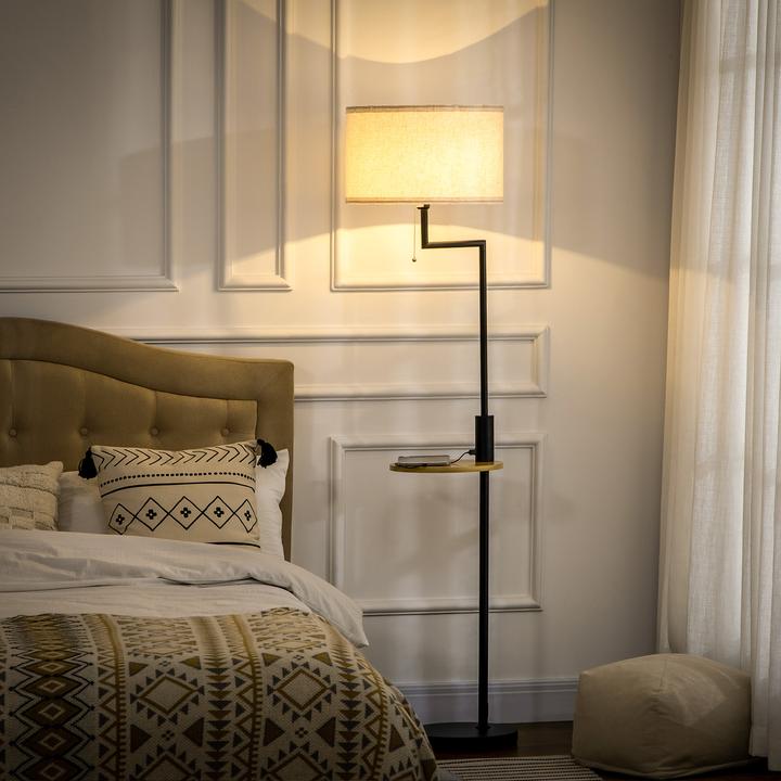 Image du produit Homcom Lampadaire avec un long câble d'alimentation (E27)