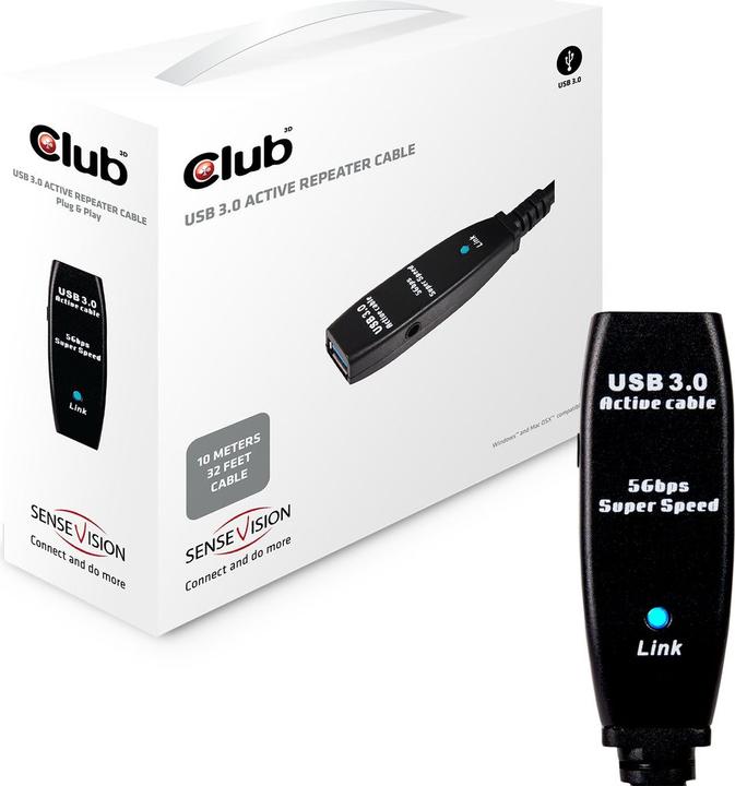 Immagine prodotto Club 3D USB 3.0 (10 m, USB 3.0)
