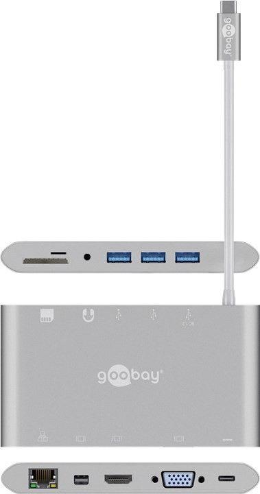 Produktbild Goobay USB-C Multiport-Adapter (USB-C, 11 Ports)