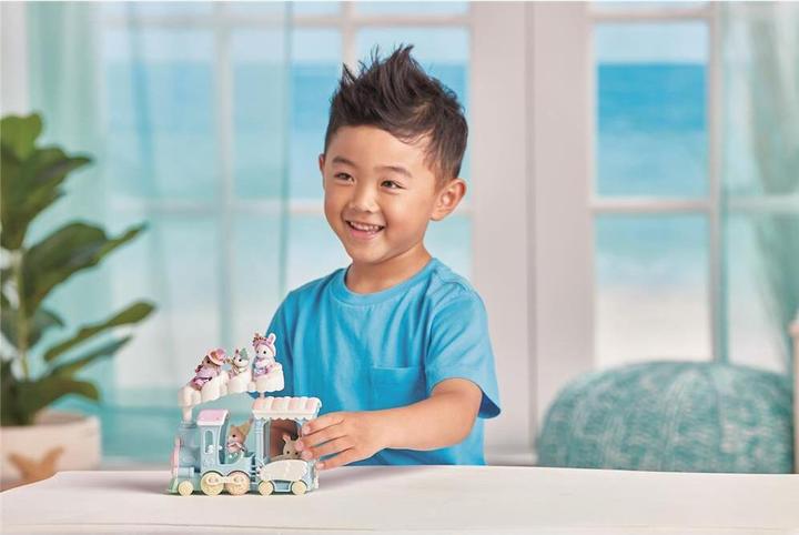 Actual product image Epoch Rainbow train playset with figure