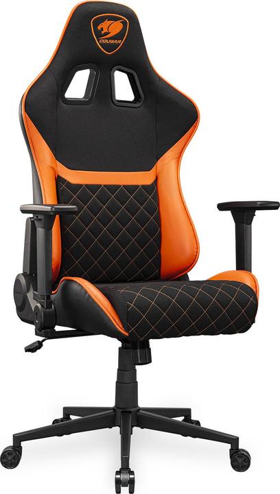Actual product image Cougar Armor One V2 F gaming chair, PVC/fabric, black/orange