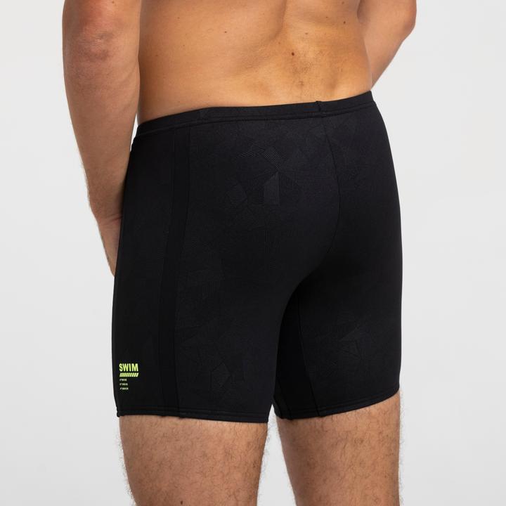 Actual product image Nabaiji Long swimming boxers Yoko Geol emboss black (M, L)