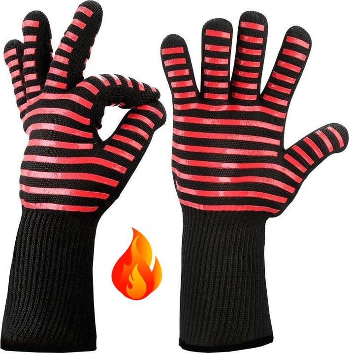 Image du produit PhoneLook Gants barbecue gril résistants à 500°C BBQ Master chef (Tissu)