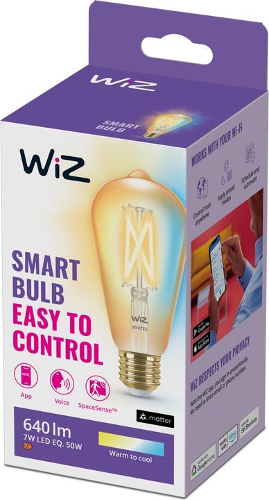 Produktbild WiZ Filament (E27, 6.70 W, 640 lm, 1 x, E)