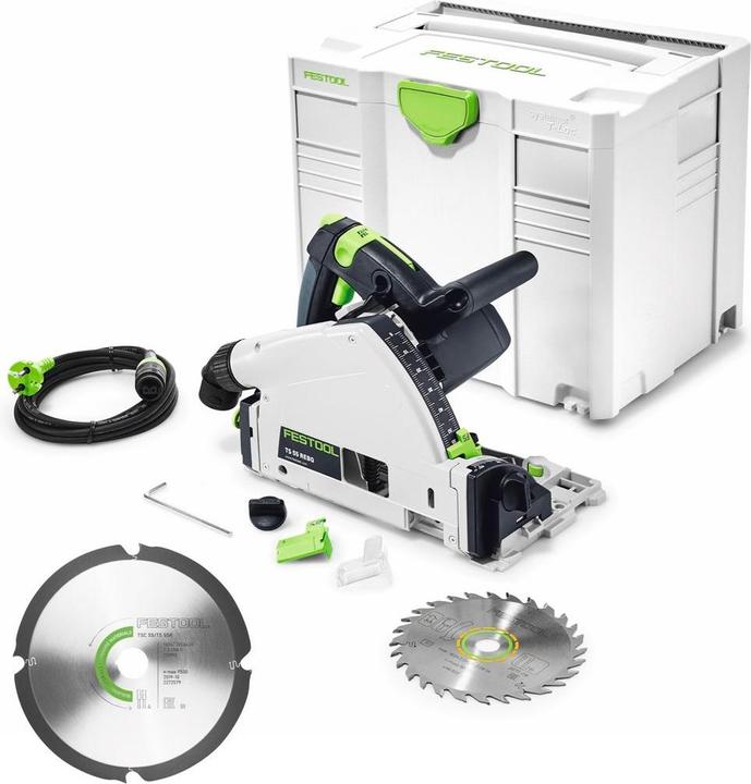 Produktbild Festool TS 55 REBQ-PLUS Tauchsäge 1200W 160 mm im Systainer ( 561551 ) + Extra Sägeblatt HW