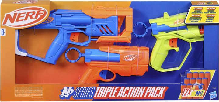 Actual product image Hasbro NERF N-Series Triple Action Pack