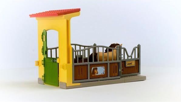 Actual product image Schleich Pony box with Icelandic horse stallion