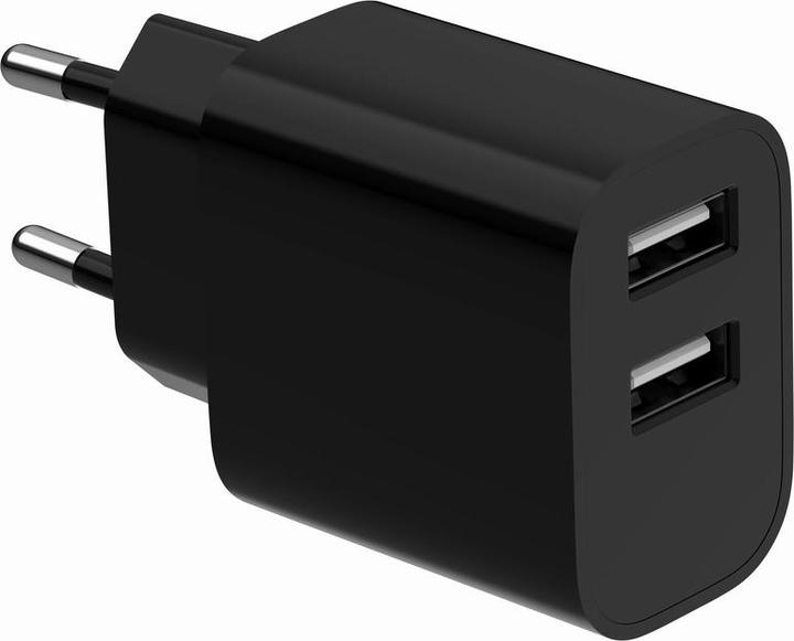 Actual product image Gembird Chargeur secteur 2x ports USB-A (Noir)