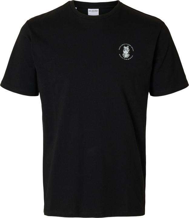 Selected Homme Regular Fit Print T-Shirt