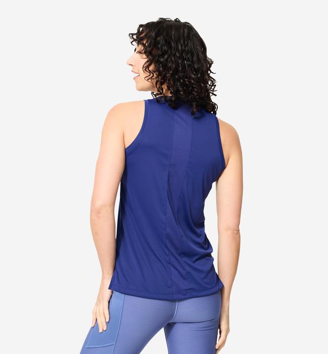 Produktbild Domyos Top Damen gerader Schnitt - dunkelblau (M)
